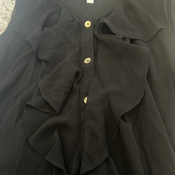 Charming Charlie Black Sleeveless blouse Size M - Picture 3 of 3